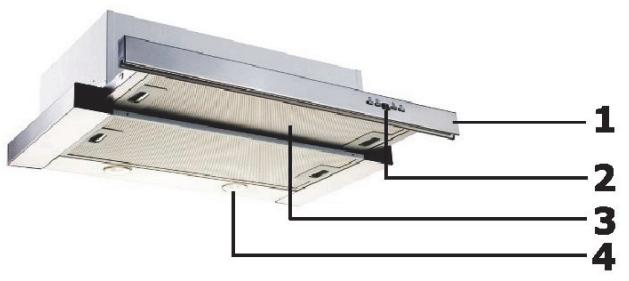 CANDY CBT9240X - VISÃO GERAL DO APARELHO - 2