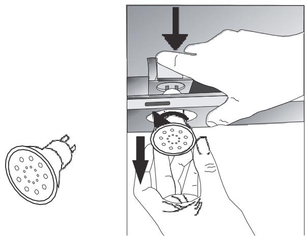 CANDY CBT9240X - Wymiana zarówki halogenowej - 1