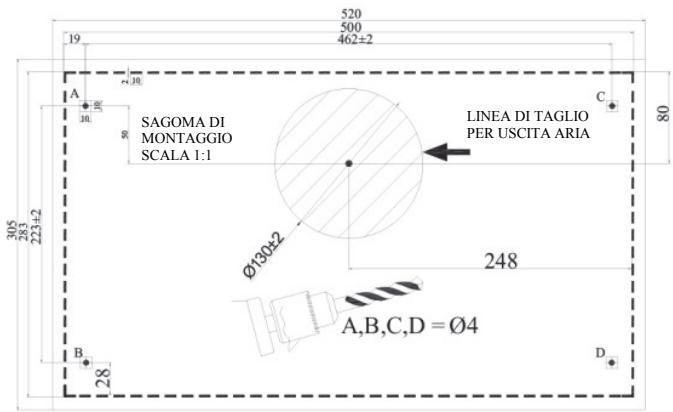 CANDY CBT9240X - Fori da praticare per il supporto - 1