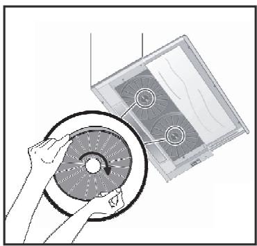 CANDY CBT9240X - Wymiana filtra węglowego AF 100 - 1