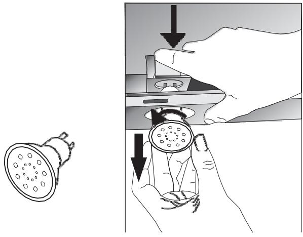 CANDY CBT9240X - Výmena halogenovej Žiarovky - 1