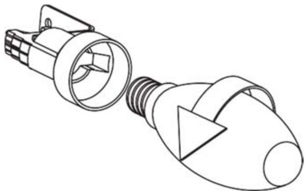 CANDY CBT9240X - Sustitución de la lámpara de bujías - 1