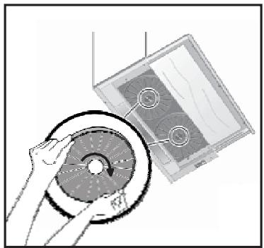 CANDY CBT9240X - Sustitudon del filtrode carbón AF 100 - 1