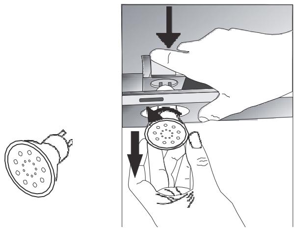 CANDY CBT9240X - Výměna halogenové lampy - 1