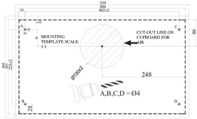 CANDY CBT9240X - Drilling the Hanger Holes - 1