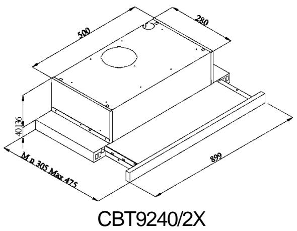 CANDY CBT9240X - ESQUEMA TÉCNICO - 1