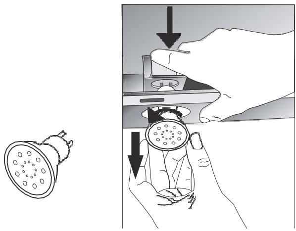 CANDY CBT9240X - Substituição de lâmpadas de halogenio - 1