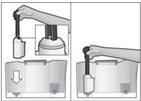 SIEMENS EQ.6 PLUS S500 ESPRESSO TE655319RW - Important: avant d'utiliser un nouveau filtre à eau, il doit tout d'abord être rincé. - 1