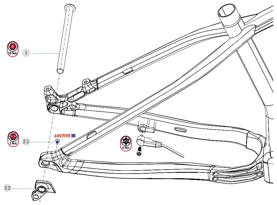 ORBEA WILD HT 20 - WILD HT 30 - REAR AXLE - 1