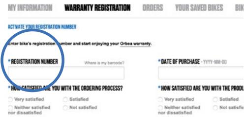 ORBEA KERAM 10 - KERAM 30 - REGISTER YOUR BICYCLE - 2