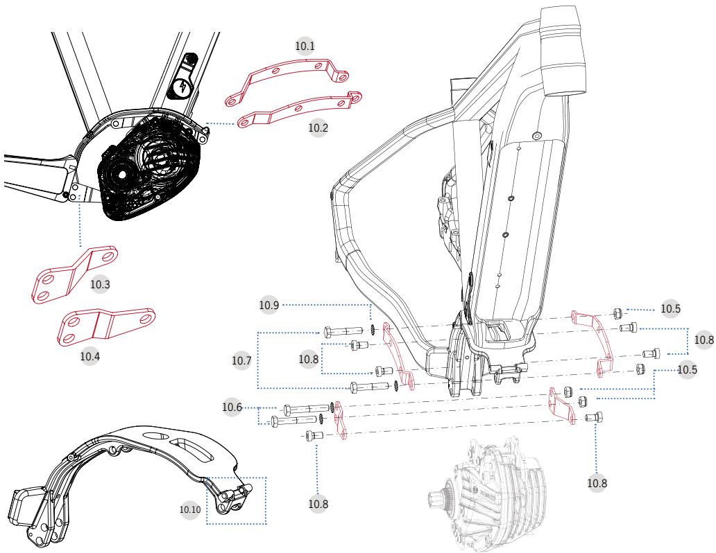 ORBEA KERAM 10 - KERAM 30 - BOSCH GEN4 MOTOR ASSEMBLY - 1