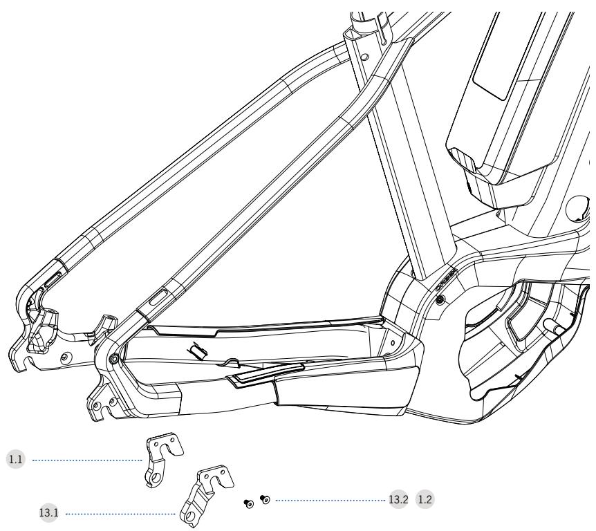 ORBEA KERAM 10 - KERAM 30 - REAR DERRAILLEUR - 1
