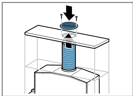 NEFF D55ML66N1 - Réalisé le raccordement de la recirculation de l'air - 1
