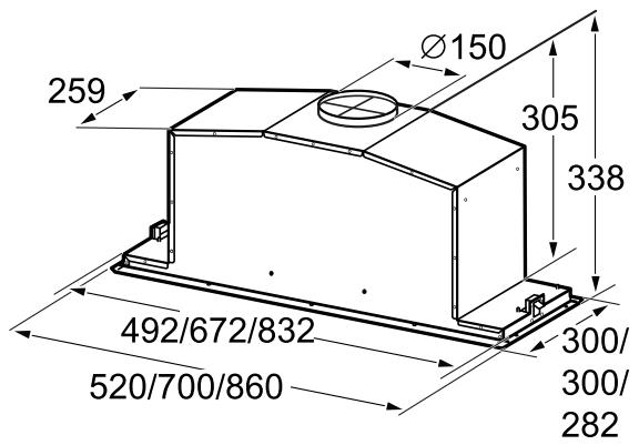 NEFF D55ML66N1 - Dimensioni apparecchio - 1