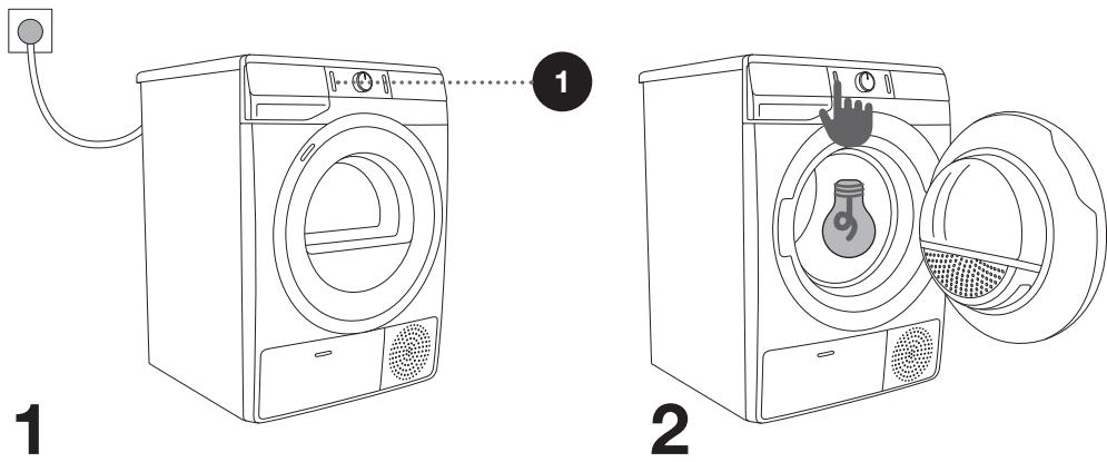 GORENJE DE82G - MISE EN MARCHE DU SÈCHE-LINGE - 1