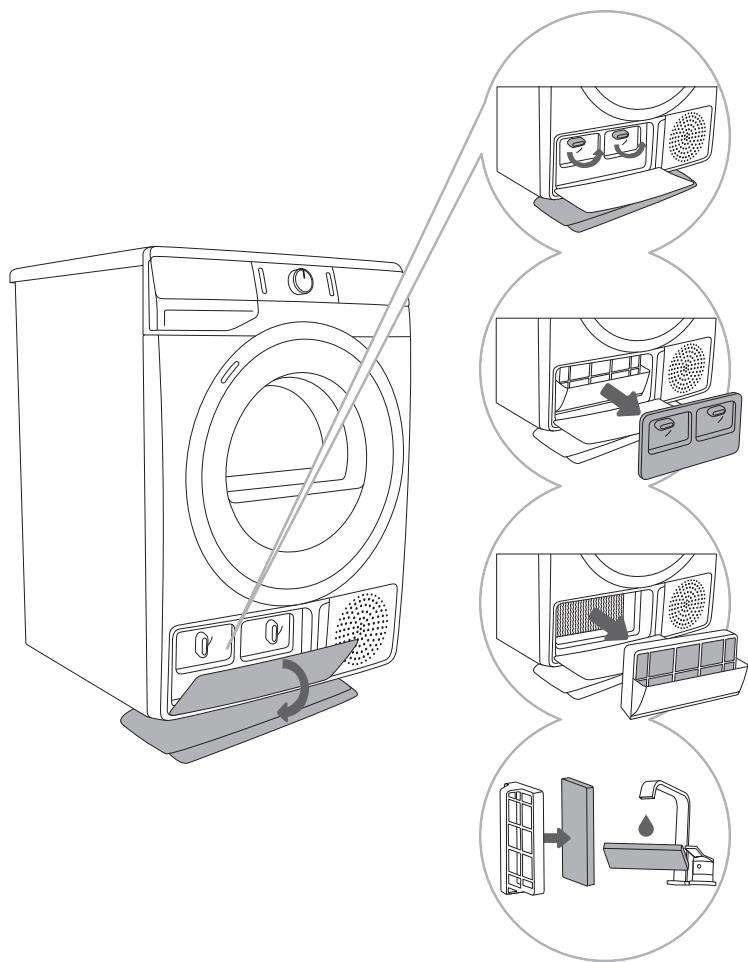 GORENJE DE82G - NETTOYAGE DU FILTRE DE LA POMPE À CHALEUR - 1