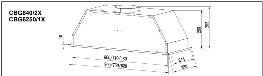 CANDY CBG625/1N  -  CBG625/1X/P - Vorbereiten der Installation: - 5
