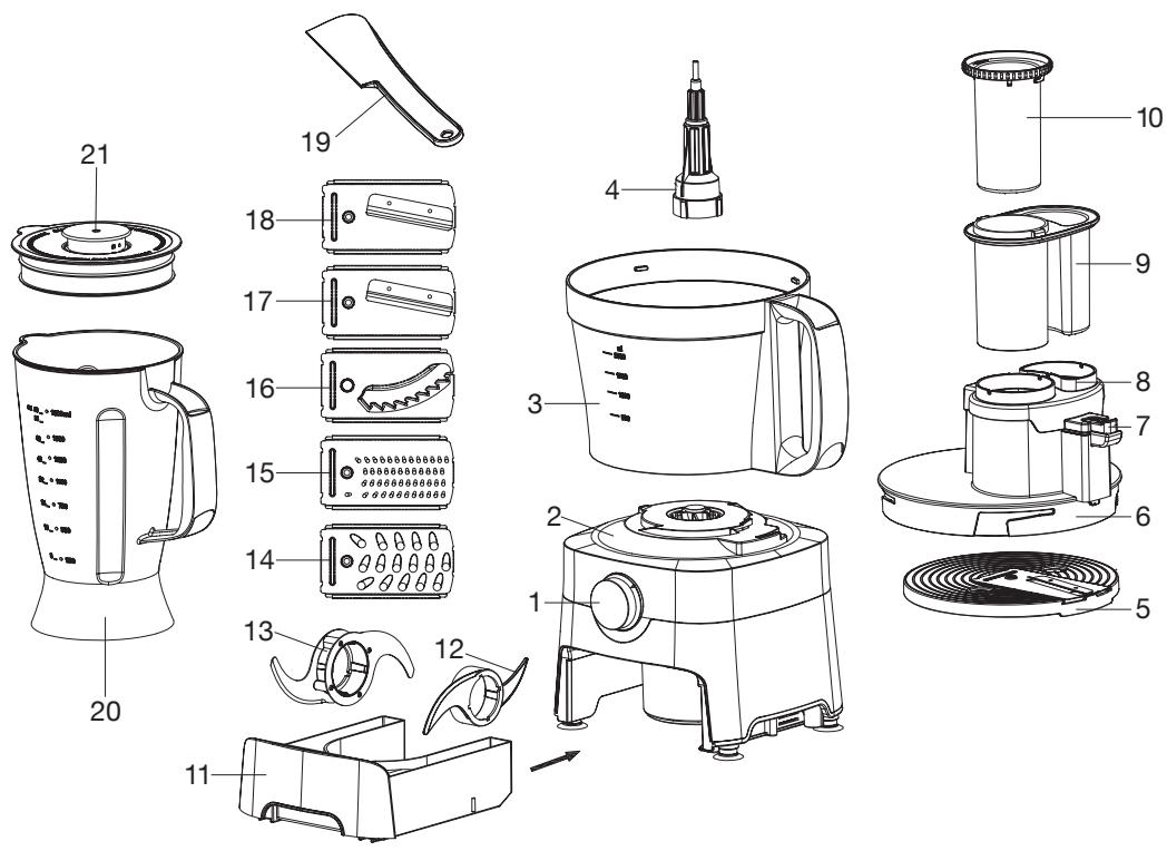 OBH NORDICA 6795 FIRST KITCHEN - Laitteen osat - 1