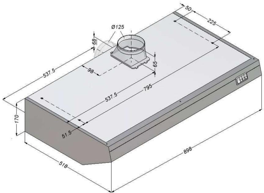 NOVY CLASSIQUE 936 - CLASSIQUE 939 - Inbouwafmetingen - 4