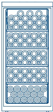 HAIER HWS116GAE - Názy součástí vinotéky - 3