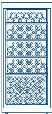 HAIER HWS116GAE - Názy součástí vinotéky - 2