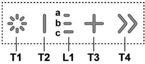 ELICA GETUP BLGL/A/90 - P1. Sugepanelets abnings / lukningsknap - 1