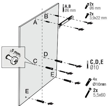 BEKO BHCB63640BH - Instalação na parede - 1