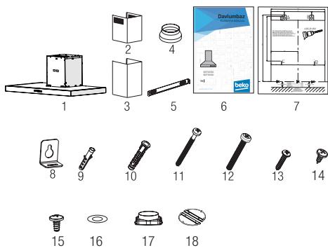 BEKO BHCB63640BH - Installation Accessories - 1