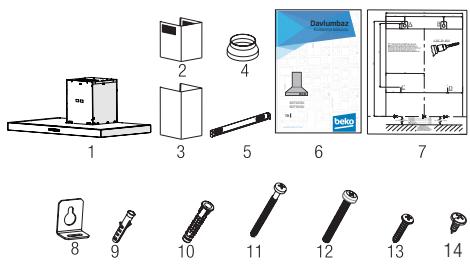 BEKO BHCB63640BH - Installations-Zubehör - 1
