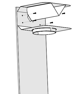 BEKO BHCB63640BH - Instalación del deflector de aire - 4