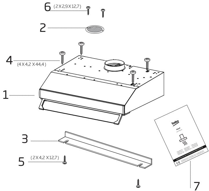 BEKO CFB6432XH - MOHTAXHbIe npHaJIeJXHOCTN - 1