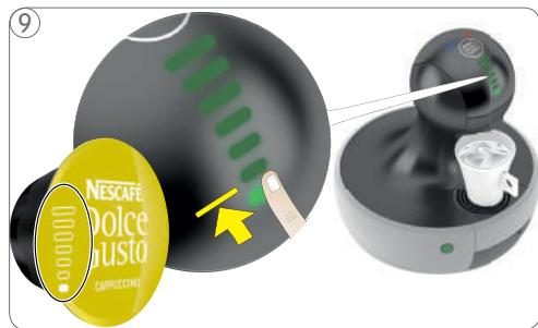 KRUPS DROP KP350B - DEUX CAPSULES (PAR EX. CAPPUCCINO) - 9