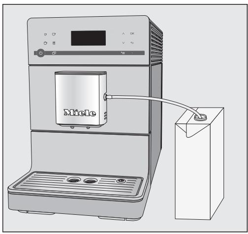 MIELE CM 5510 - Utiliser du lait conditionné en carton ou dans un autre type d'emballage - 2
