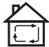 IKEA RYTMISK - Recirculation mode (see symbol - 1