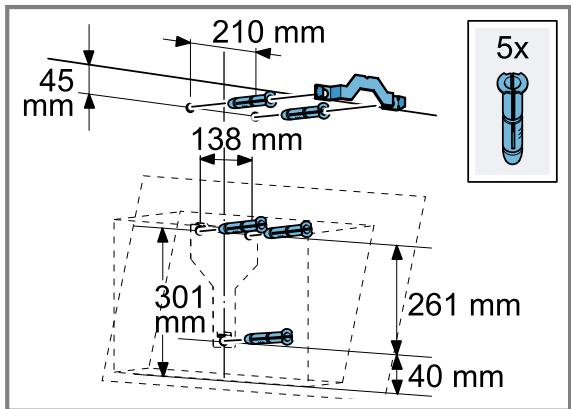 NEFF D95FHP1S0 - Preparing the wall - 2