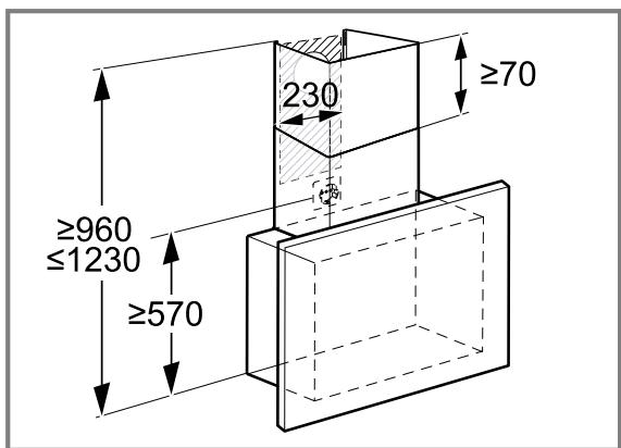 NEFF D95FHP1S0 - Appliance dimensions - 1