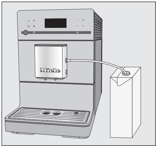 MIELE 5400  -  CM 5400 - Utiliser du lait conditionné dans des packs en carton ou dans d'autres emballages commerciaux - 2