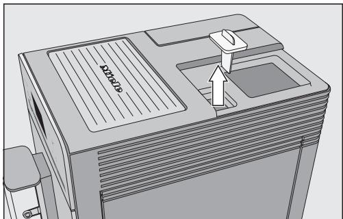 MIELE 5400  -  CM 5400 - Remplissage du réservoir à café moulu - 1