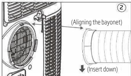 BEKO BP112H - Introduction to exhaust hose installation - 2