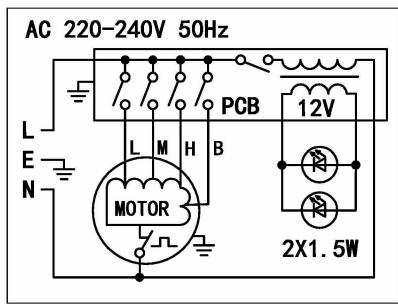 CURTISS THC190 - ELECTRICAL CONNECTION DIAGRAM - 1
