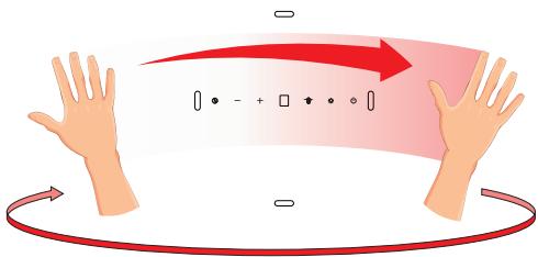 AMICA OKP6547SW - Ovládání gesty - 2