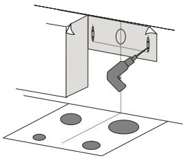 DE DIETRICH DHE1146A - FIXING OF THE HOOD TO THE WALL - 2