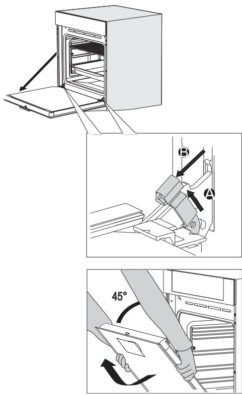 GORENJE BOP647A35XG - REMOVING AND INSERTING THE OVEN DOOR - 1