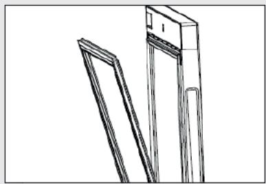 HAIER HWS84GA - Limpar o vedante da porta: - 1