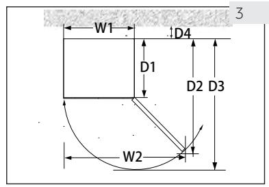 HAIER HWS84GA - Belüftungsabstand - 1