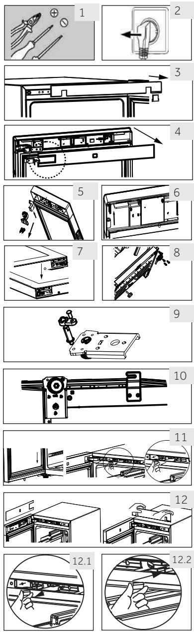 HAIER HWS84GA - Pasos para el ensamblaje (excepto HWS49GAE,HWS66GGE) - 1
