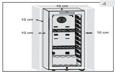 HAIER HWS84GA - Belüftungsabstand - 2