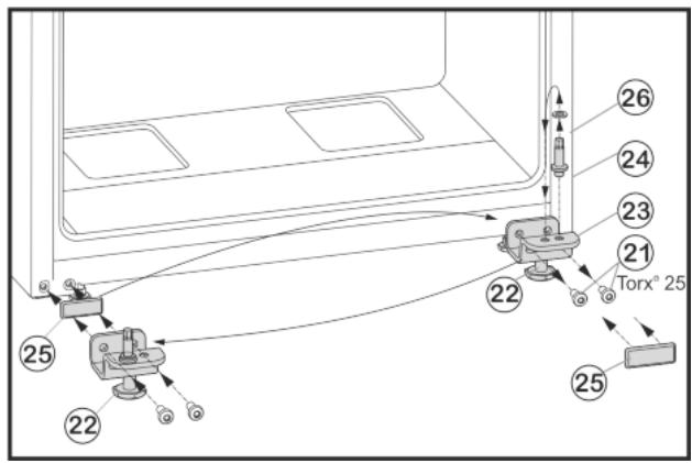 LIEBHERR KP280 - Déplacement des pieces inférieures du palier - 1