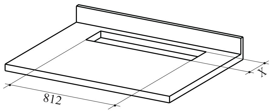FRANKE DOWNDRAFT FDW 908 IB XS B - Vyřiznú t olvoru v pracovní besch - 1