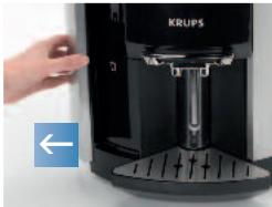 KRUPS ESPRESSERIA EA9000 - Esvaziar o colector de resíduos de café - 1